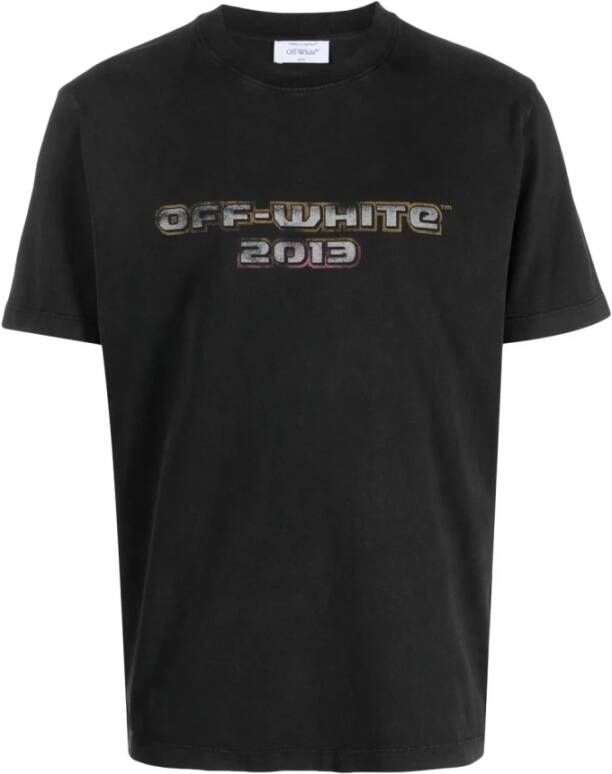Off White T-Shirts Zwart Heren