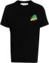 Off White Zwart Slim Fit T-shirt met Pijlen Black Heren - Thumbnail 1