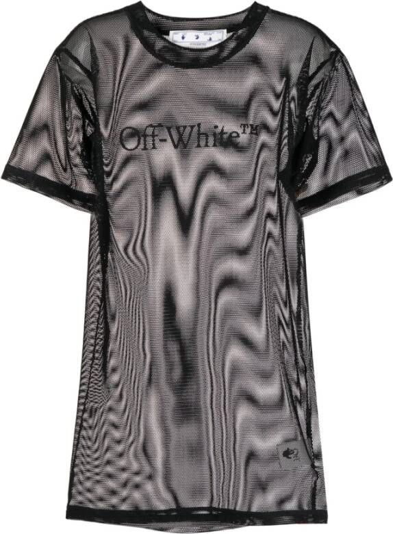 Off White Training T-Shirts Zwart Dames