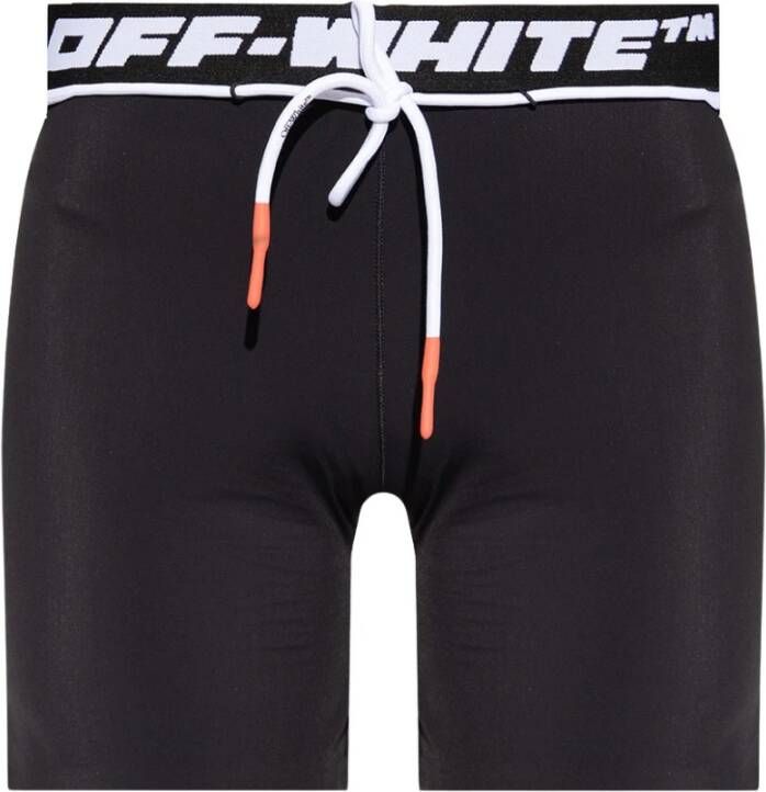 Off-White Hardloopshorts met logoband Zwart - Foto 1