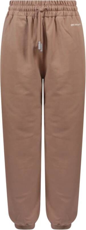 Off White Trousers Bruin Dames