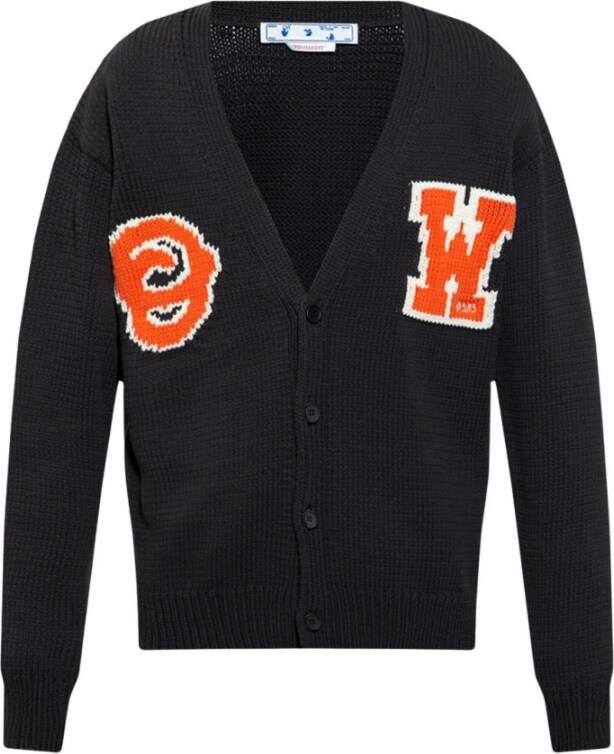 Off-White Intarsia vest Zwart - Foto 2