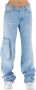 Off White Wide Jeans Blauw Dames - Thumbnail 3