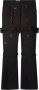 Off White Zwarte Wollen Broek met Zilveren Details Black Dames - Thumbnail 1