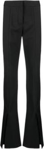 Off White Wide Trousers Zwart Dames