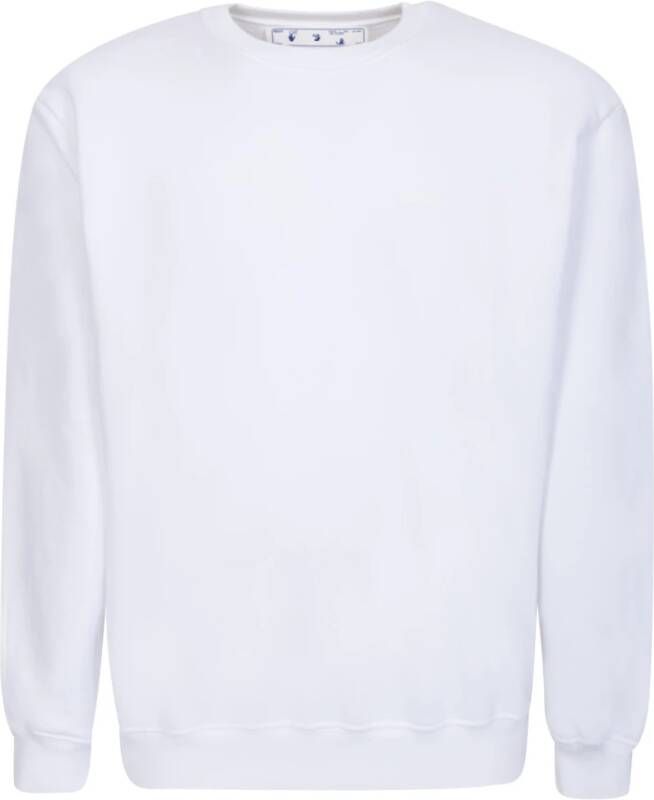 Off White Witte Crewneck Sweatshirt voor Vrouwen Wit Dames