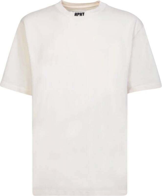 Off White Witte T-shirt met geborduurd logo White Heren