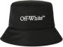 Off White Zwarte boekachtige geborduurde logo emmerhoed Black - Thumbnail 1