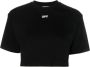 Off White Zwarte T-shirts en Polos met Off-White Logo Black Dames - Thumbnail 1