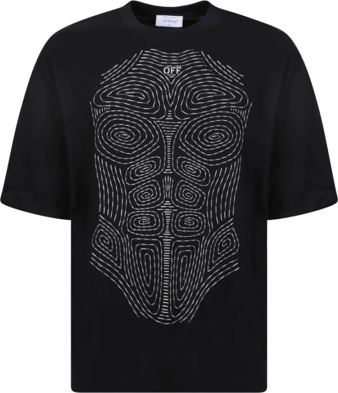 Off White Zwarte Ss23 Heren T-shirt Zwart Heren
