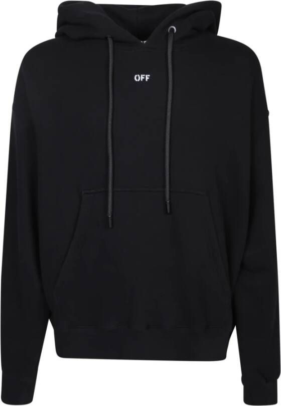 Off White Zwarte Sweatshirts voor Heren Aw23 Black Heren