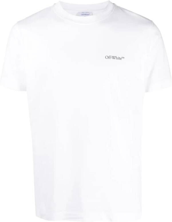Off White Zwarte T-shirts en Polos met Scratch Arrow Design Zwart Heren