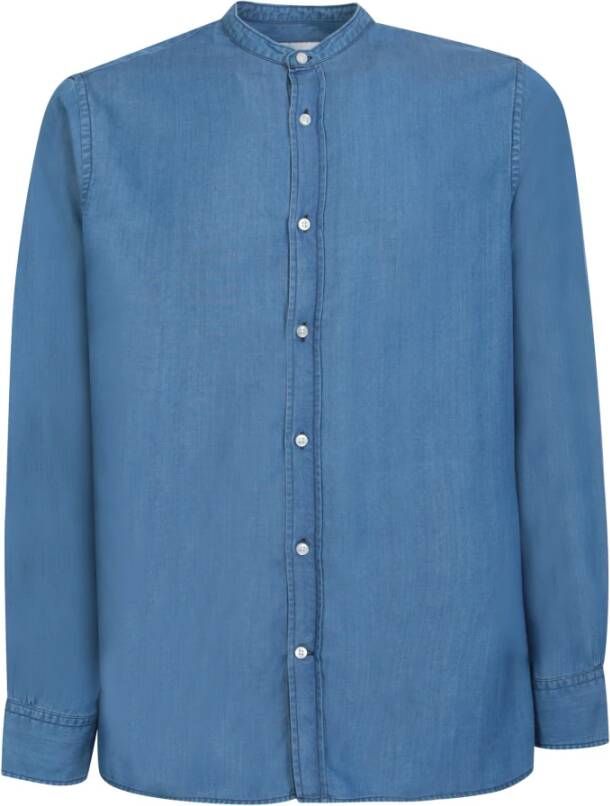 Officine Générale Casual Shirts Blauw Heren