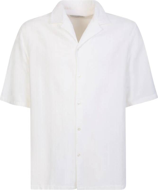 Officine Générale Short Sleeve Shirts Wit Heren