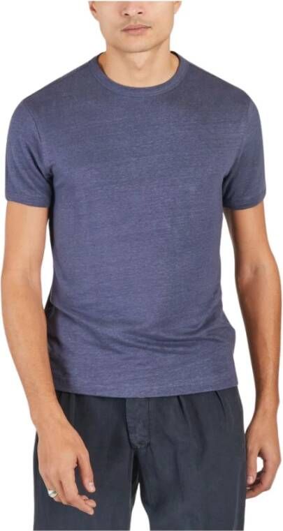 Officine Générale T-Shirts Blauw Heren
