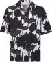 Officine Générale Zwarte Bloemenprint Shirt voor Heren Zwart Heren - Thumbnail 1