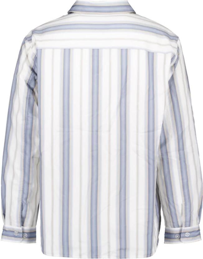 Olaf Hussein Gewatteerd Gestreept Overshirt Multicolor Heren - Foto 4