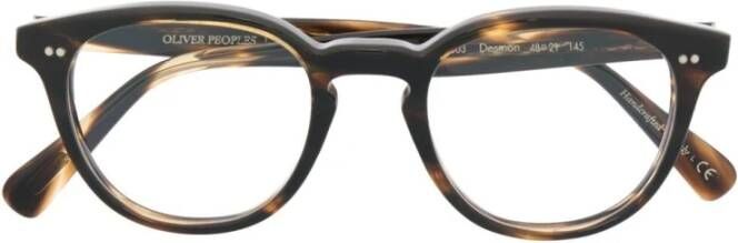 Oliver Peoples Klassieke ronde montuurbril Brown Unisex