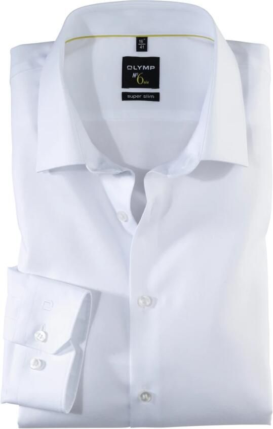 OLYMP No. Six Super slim fit zakelijk overhemd met kentkraag