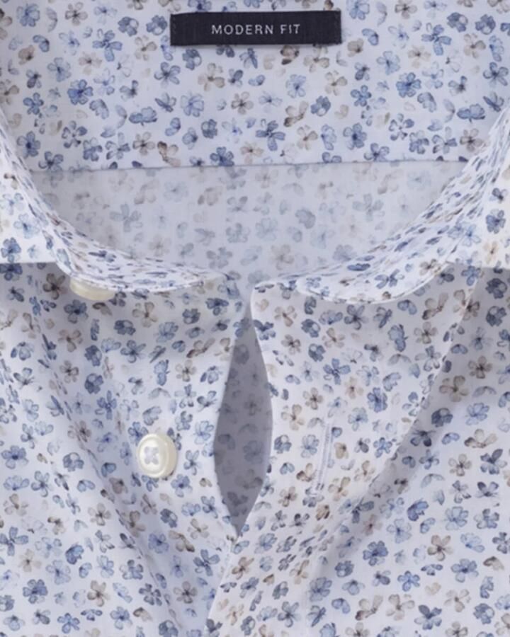 OLYMP Businessoverhemd Luxor modern fit met bloemig minimal-dessin - Foto 2