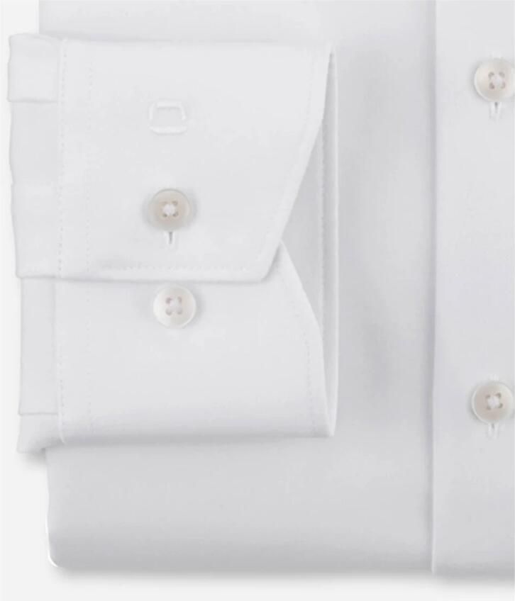 Olymp Overhemd business Luxor Modern Fit normale fit wit effen katoen - Foto 5