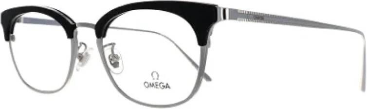 Omega Vintage Pre-owned Fabric glasses Zwart Dames