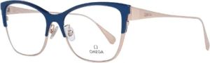 Omega Vintage Pre-owned Plastic sunglasses Blauw Dames