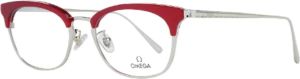 Omega Vintage Pre-owned Plastic sunglasses Rood Dames