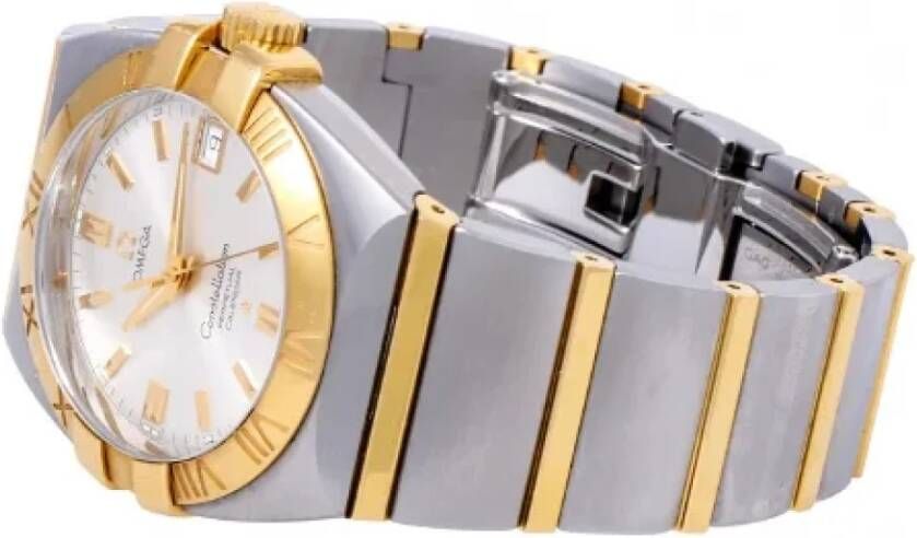 Omega Vintage Pre-owned Stainless Steel watches Grijs Dames