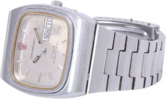 Omega Vintage Pre-owned Stainless Steel watches Grijs Dames