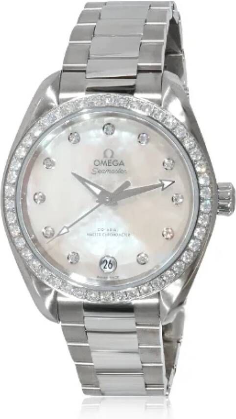 Omega Vintage Pre-owned Stainless Steel watches Grijs Dames