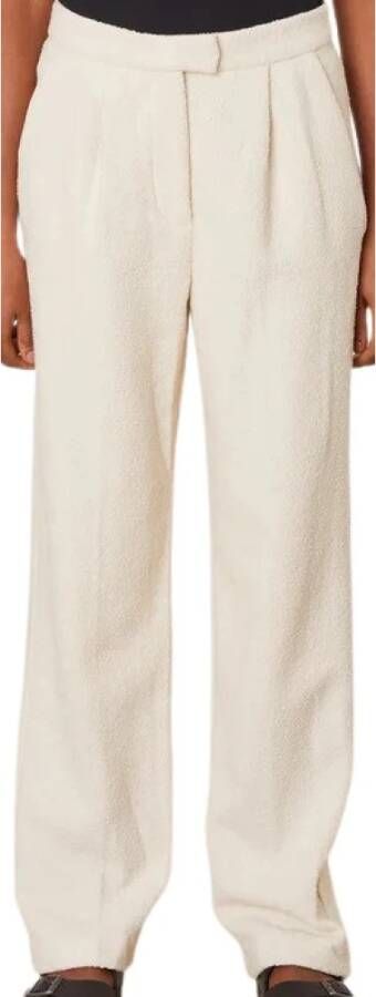 One & Other Rechte Broek White Dames