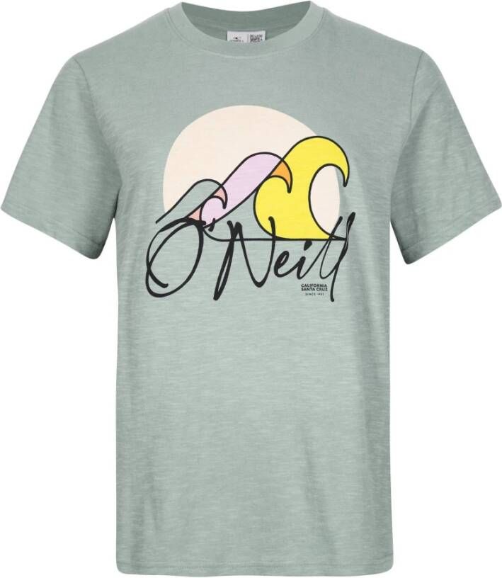 O'Neill Dames-T-shirt Luano Graphic Groen Dames