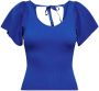 Only Onlleelo S S Back Pullover KNT Noos 15203888 Blauw Dames - Thumbnail 4