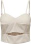 Only Beige Mouwloze Cami Relaxte Pasvorm Top Beige Dames - Thumbnail 1