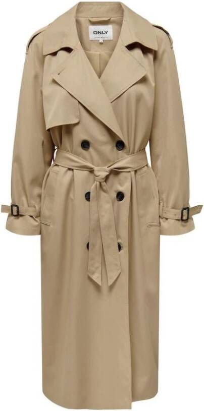 Only Regular fit trenchcoat met reverskraag model 'CHLOE' - Foto 5