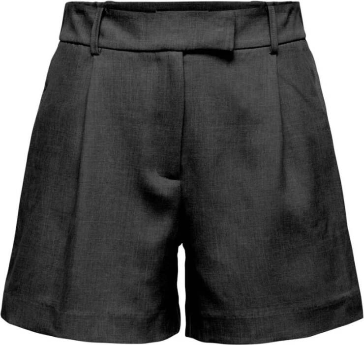 ONLY high waist wide leg short ONLLINDA zwart - Foto 2