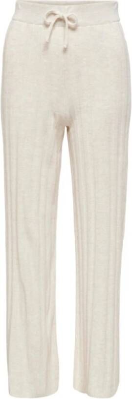 Only Brede broek Beige Dames