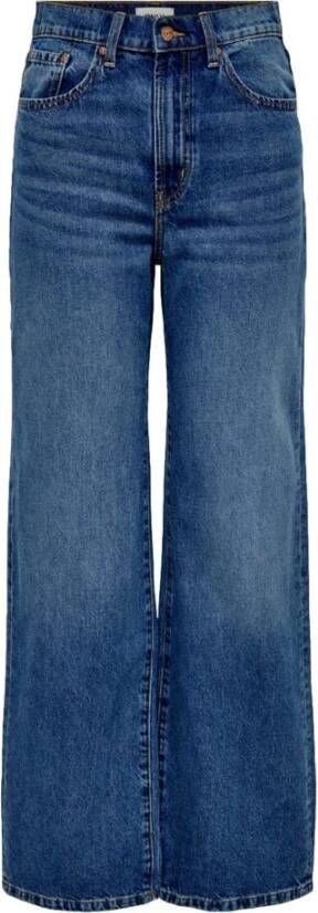 Only Brede jeans Blauw Dames