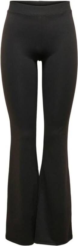 Only Broek vrouw Fever stretch flaired Zwart Dames