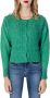 Only Groene Ronde Hals Cardigan Green Dames - Thumbnail 1