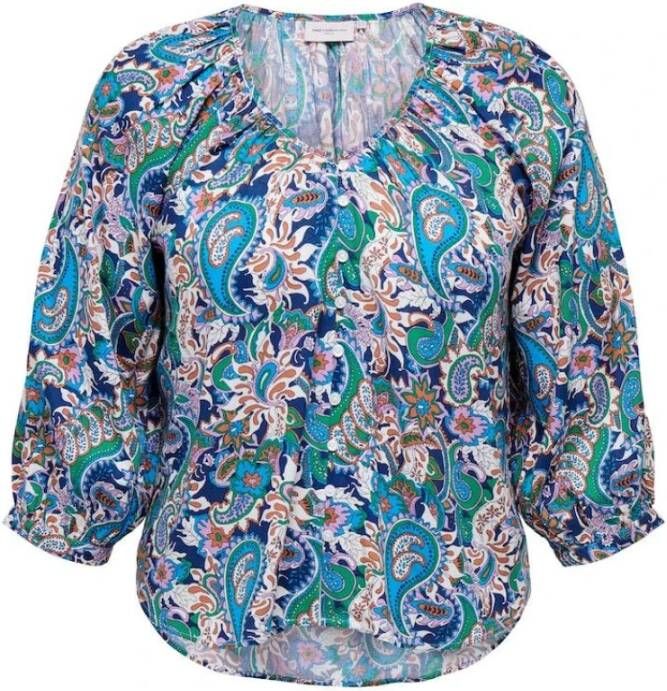 Only Carmakoma Blouses Blauw Dames