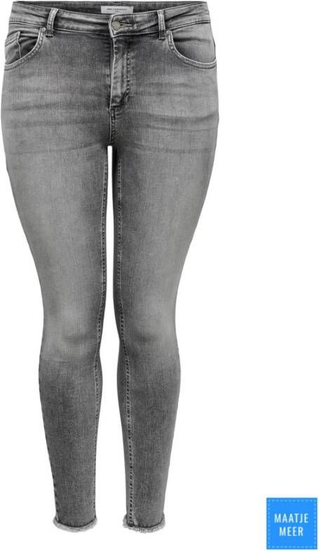 Only Carmakoma Carwilly Life Reg Sk Ank Jn Rea0918: Gray Denim | Freewear Grijs Gray Dames - Foto 5