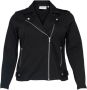 Only Carmakoma Zwarte Bikerjas Freewear Zwart Black Dames - Thumbnail 2