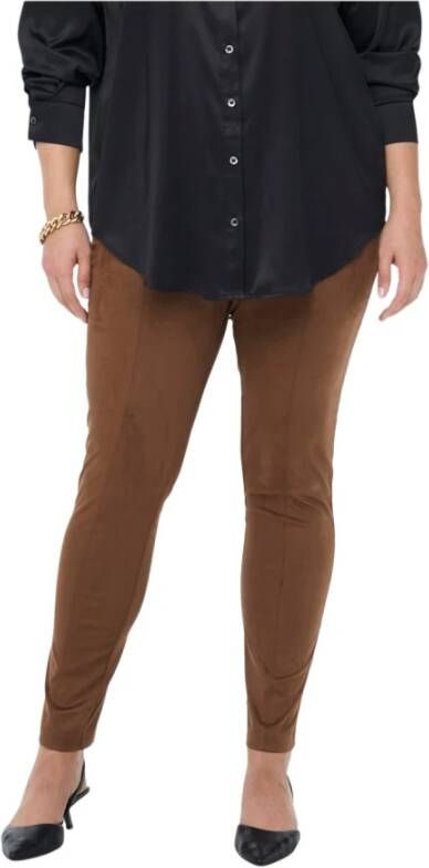 Only Carmakoma Magere broek Bruin Dames