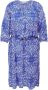 ONLY CARMAKOMA jurk CARSONYA met all over print en ceintuur blauw wit - Thumbnail 2