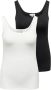 ONLY CARMAKOMA Tanktop CARTIME TANK TOP 2 PACK (set 2-delig) - Thumbnail 2