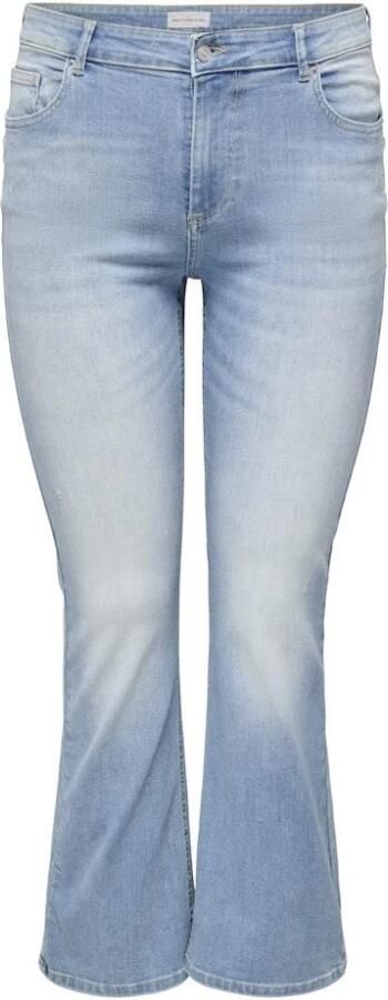 Only Carmakoma Wijd uitlopende Denim Jeans in Lichtblauw Blue Dames - Foto 4