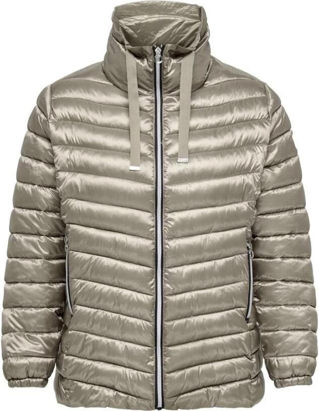 Only Carmakoma Gewatteerd reddingsvest Brown Dames