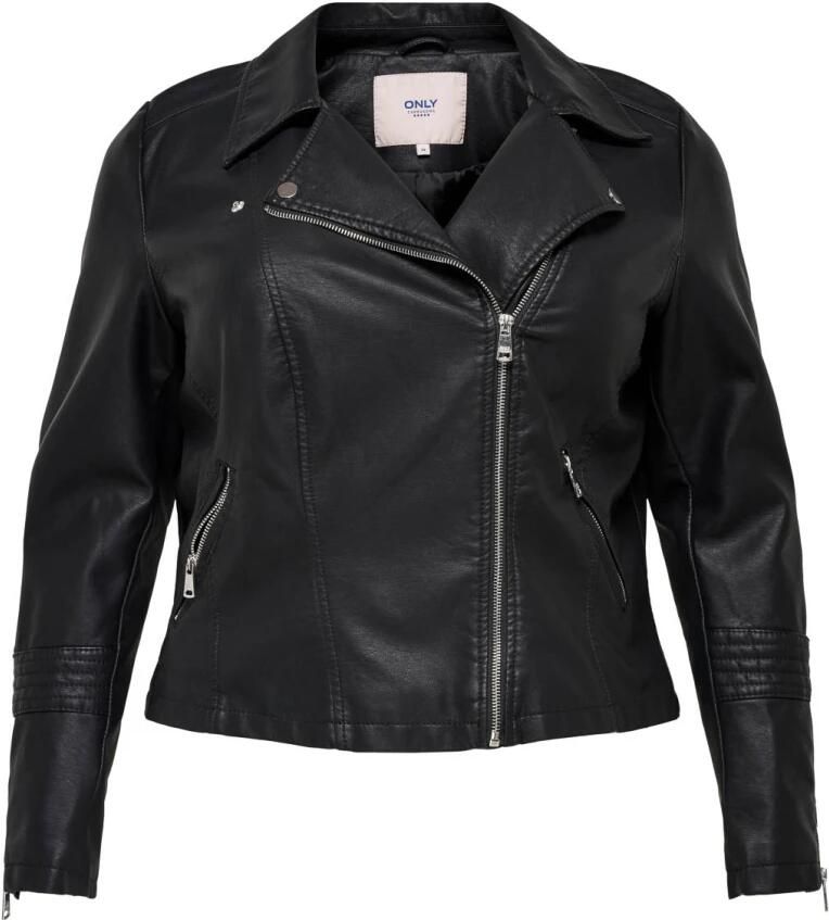 ONLY CARMAKOMA Imitatieleren jack CAREMMY FAUX LEATHER BIKER - Foto 5